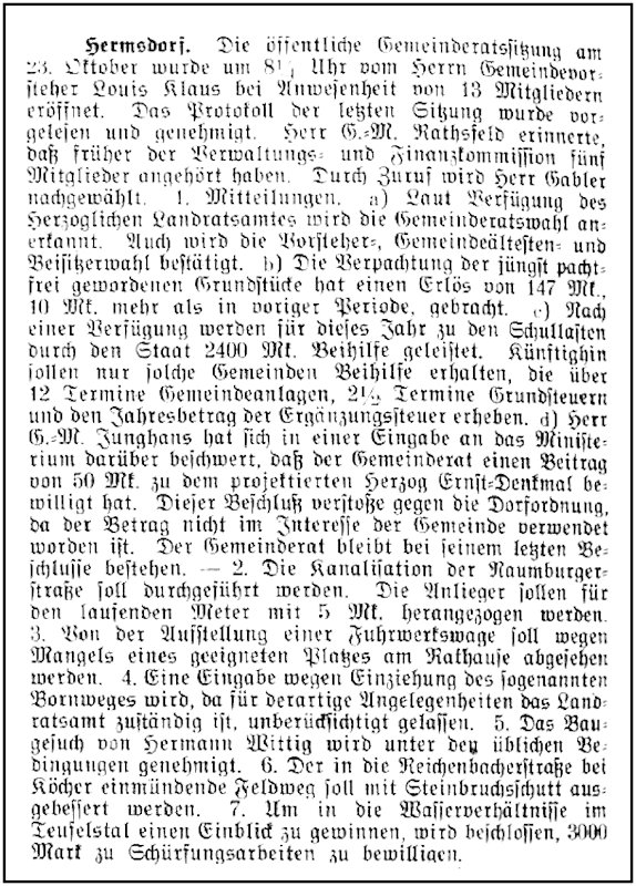 1906-10-23 Hdf Gemeinderatssitzung